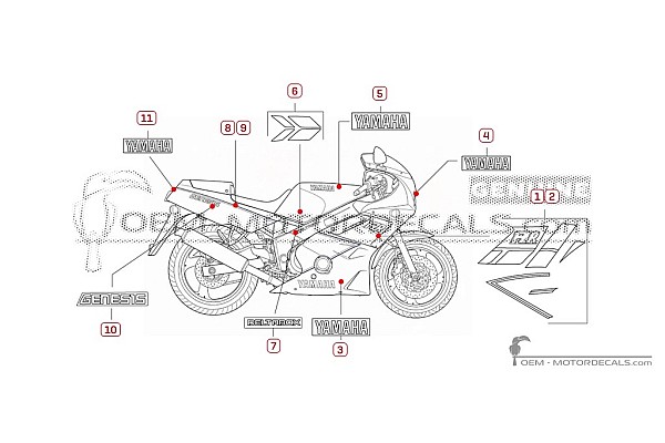 Yamaha FZR600 1990