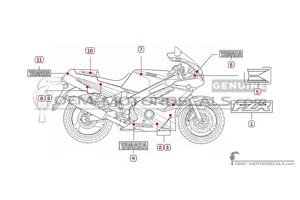 Yamaha FZR600 1993