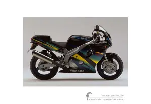 Naklejki do Yamaha FZR600 1995 • Yamaha Naklejki OEM