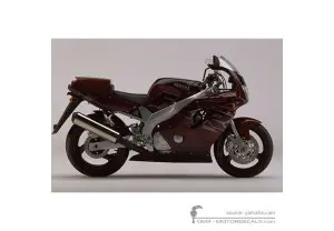 Aufkleber für Yamaha FZR600 1995 • Yamaha OEM-Aufkleber