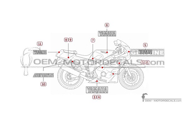Yamaha FZR600 1997