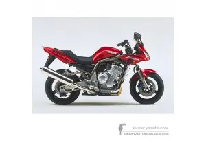 Aufkleber für Yamaha FZS1000 FAZER 2001 - Rot • Yamaha OEM-Aufkleber