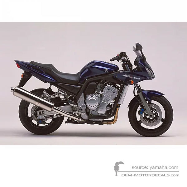 Decals for Yamaha FZS1000 FAZER 2004 - Blue • Yamaha OEM Decals