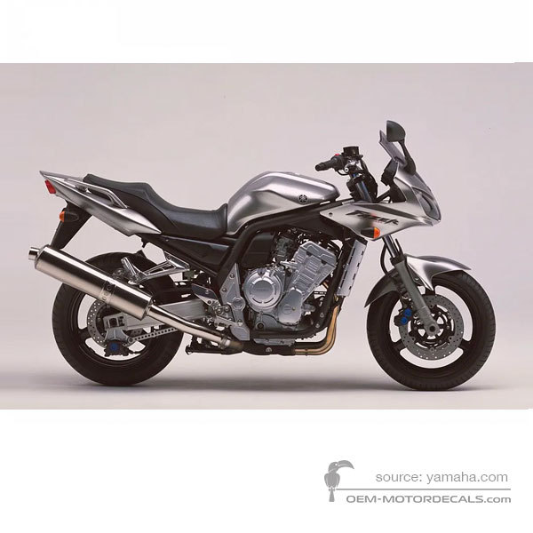 Decals for Yamaha FZS1000 FAZER 2004 - Silver • Yamaha OEM Decals
