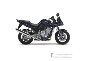 Aufkleber für Yamaha FZS1000 FAZER 2005 - Blau • Yamaha OEM-Aufkleber