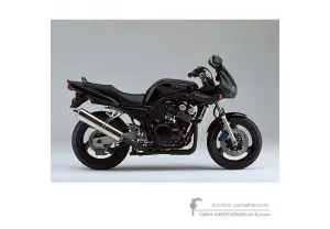Aufkleber für Yamaha FZS600 FAZER 2001 - Schwarz • Yamaha OEM-Aufkleber