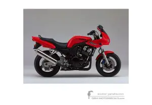 Aufkleber für Yamaha FZS600 FAZER 1998 - Rot • Yamaha OEM-Aufkleber