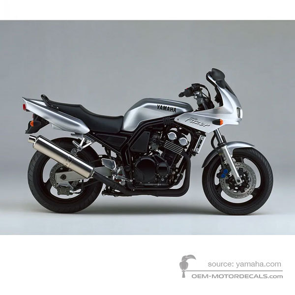 Decals for Yamaha FZS600 FAZER 1999 - Silver • Yamaha OEM Decals