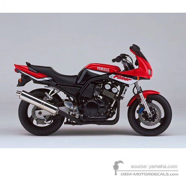 Decals for Yamaha FZS600 FAZER 2000 - Red • Yamaha OEM Decals
