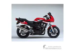 Aufkleber für Yamaha FZS600 FAZER 2001 - Rot • Yamaha OEM-Aufkleber