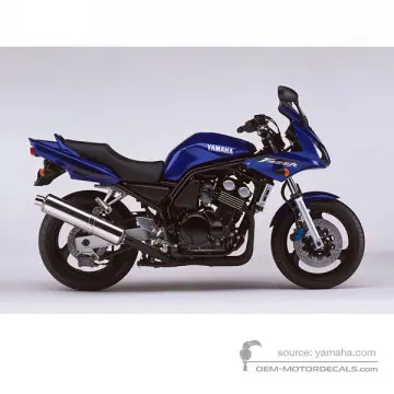 Yamaha FZS600 FAZER 2002 - Niebieski - Deep Purplish Blue Metallic C