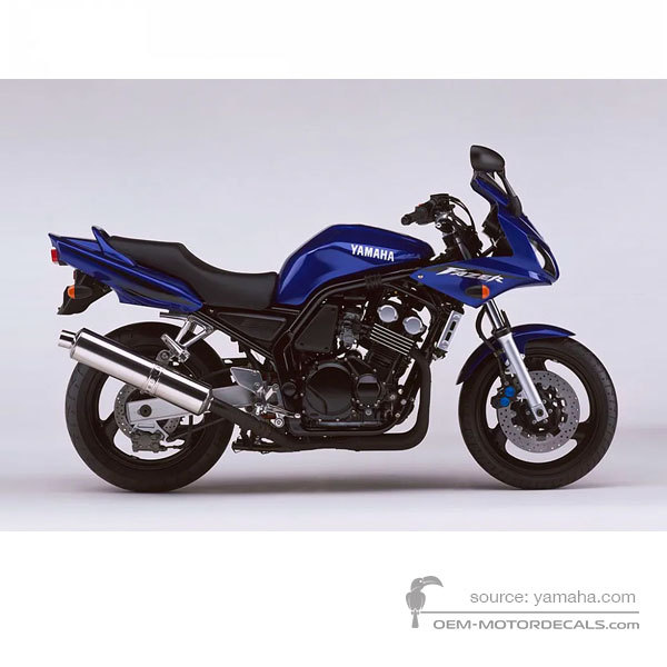 Aufkleber für Yamaha FZS600 FAZER 2002 - Blau • Yamaha OEM-Aufkleber