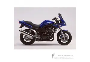 Aufkleber für Yamaha FZS600 FAZER 2003 - Blau • Yamaha OEM-Aufkleber