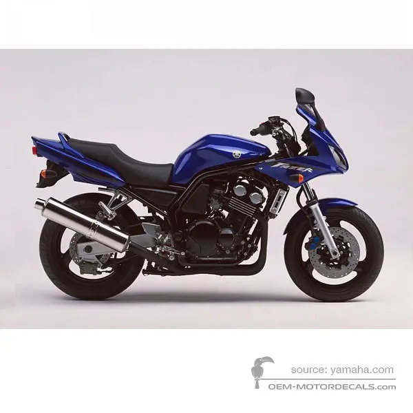 Yamaha FZS600 FAZER 2003 - Blau - Deep Purplish Blue Metallic C