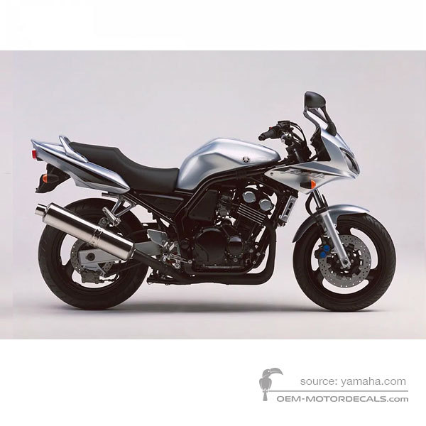 Decals for Yamaha FZS600 FAZER 2003 - Silver • Yamaha OEM Decals