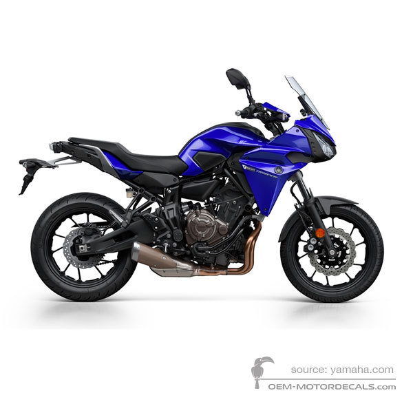 Naklejki do Yamaha MT07 TRACER 2016 - Niebieski • Yamaha Naklejki OEM