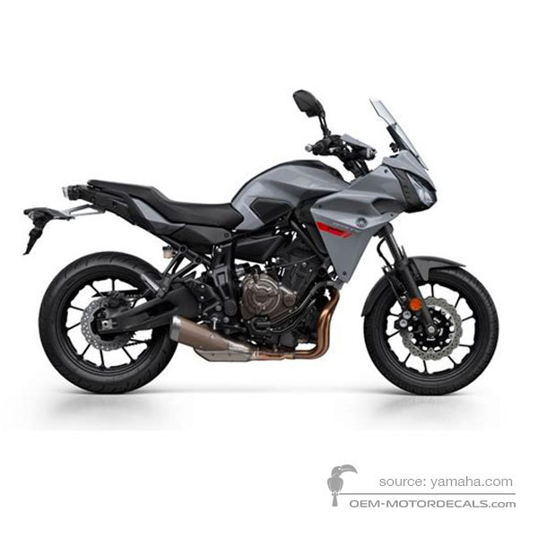 Naklejki do Yamaha MT07 TRACER (700) 2019 - Szary • Yamaha Naklejki OEM