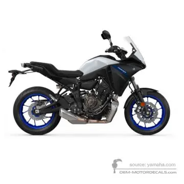Yamaha TRACER 700 2020 - Gris - Mat Bluish Gray Metallic 3