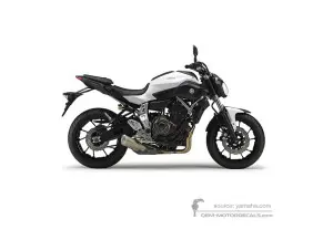 Decals for Yamaha MT07 2014 - White • Yamaha OEM Decals
