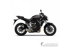 Adesivi per Yamaha MT07 2014 - Nero • Yamaha Adesivi OEM