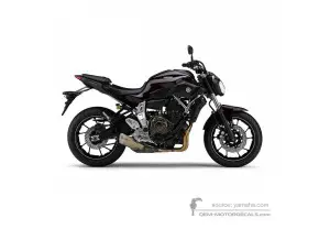 Autocollants pour Yamaha MT07 2014 - Noir • Yamaha Autocollants OEM