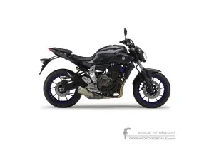 Pegatinas para Yamaha MT07 2014 - Gris oscuro • Yamaha Pegatinas OEM