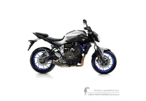 Decals for Yamaha MT07 2015 - Silver • Yamaha OEM Decals