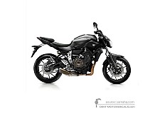 Autocollants pour Yamaha MT07 2016 - Gris • Yamaha Autocollants OEM
