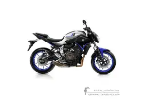 Pegatinas para Yamaha MT07 2016 - Plata • Yamaha Pegatinas OEM