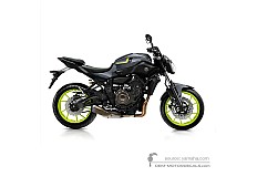 Adesivi per Yamaha MT07 2017 - Grigio • Yamaha Adesivi OEM