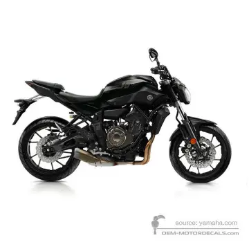 Yamaha MT07 2017 - Noir - Mat Dark Grey Metallic 6