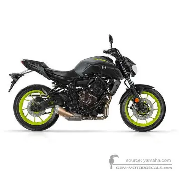 Yamaha MT07 2018 - Szary - Mat Gray Metallic 3