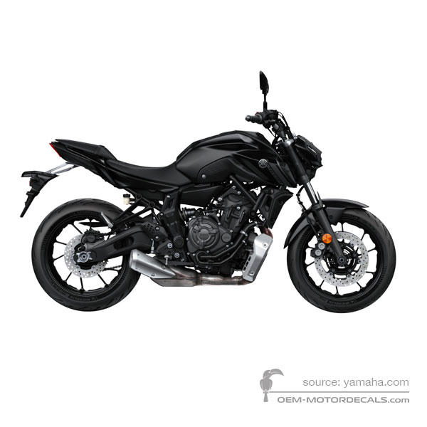 Adesivi per Yamaha MT07 2021 - Grigio scuro • Yamaha Adesivi OEM