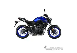 Stickers voor Yamaha MT07 2021 - Blauw • Yamaha OEM Stickers