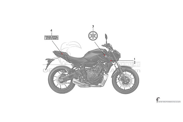 Yamaha MT07 2021 - Dark gray