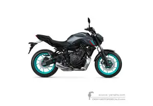 Decals for Yamaha MT07 2022 - Gray • Yamaha OEM Decals