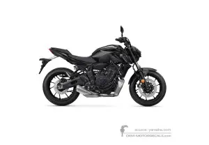 Decals for Yamaha MT07 2022 - Dark gray • Yamaha OEM Decals
