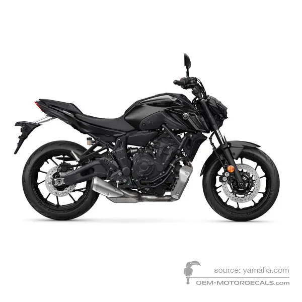 Yamaha MT07 2022 - Gris foncé - Mat Dark Gray Metallic 8