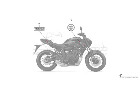 Yamaha MT07 2022 - Dark gray