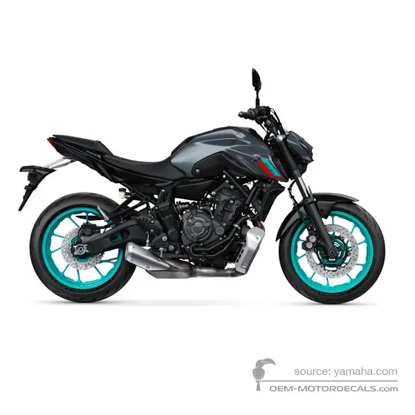 Yamaha MT07 2023 - Gris - Pastel Dark Gray
