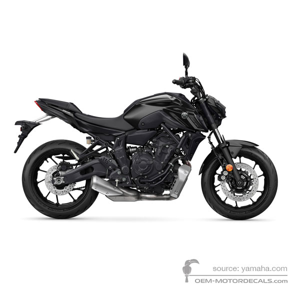 Stickers voor Yamaha MT07 2023 - Donkergrijs • Yamaha OEM Stickers