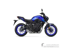 Decals for Yamaha MT07 2024 - Blue • Yamaha OEM Decals