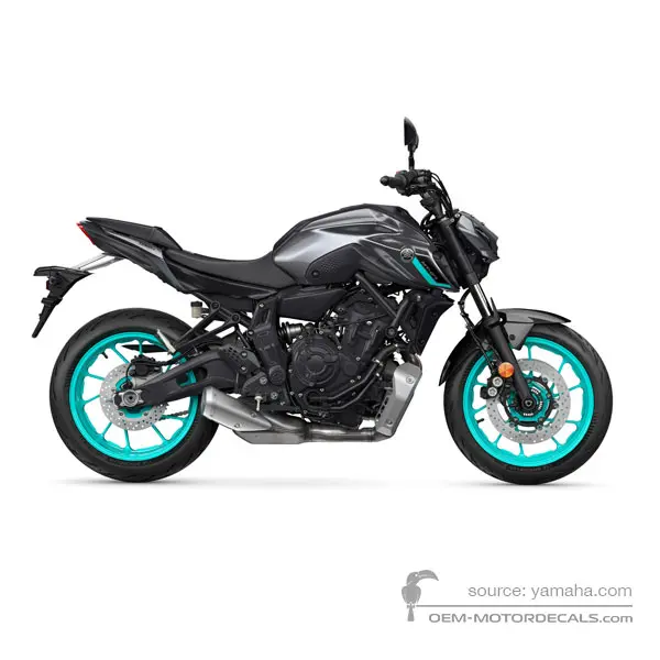 Yamaha MT07 2024 - Gris - Dark Bluish Gray Metallic 8