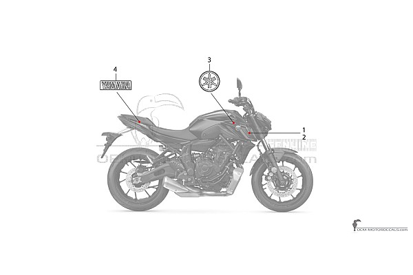 Yamaha MT07 2024 - Dunkelgrau