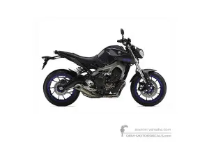 Naklejki do Yamaha MT09 2014 - Szary • Yamaha Naklejki OEM