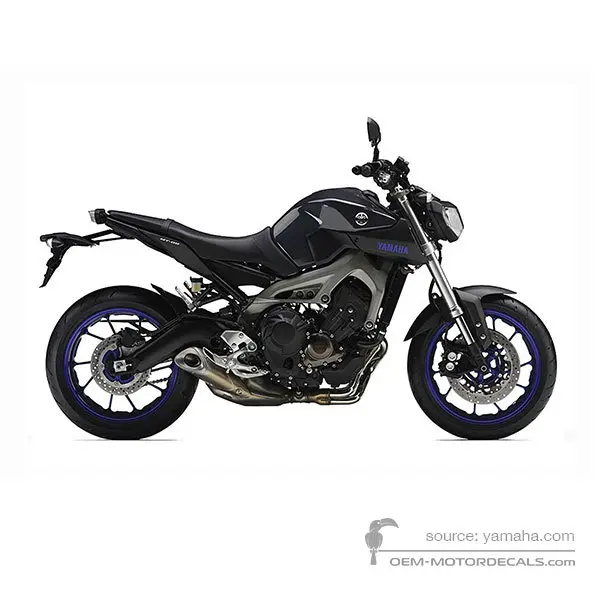Yamaha MT09 2014 - Szary - Dark Grey Metallic N