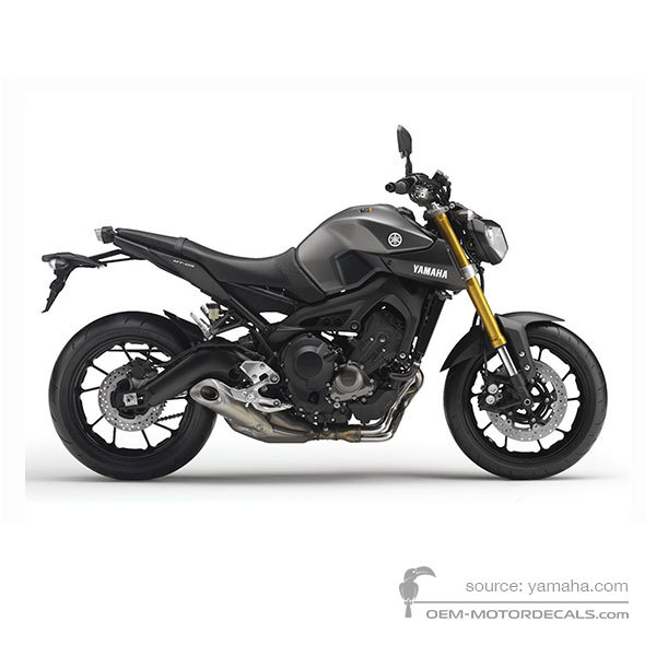 Naklejki do Yamaha MT09 2014 - Szary • Yamaha Naklejki OEM