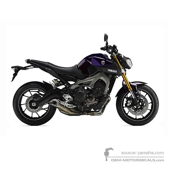 Yamaha MT09 2014 - Fioletowy - Very Dark Violet Metallic