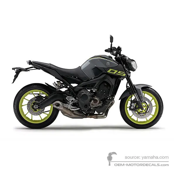 Yamaha MT09 2016 - Szary - Bluish Gray Solid 4