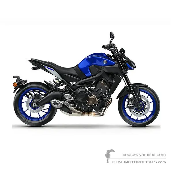 Yamaha MT09 2017 - Niebieski - Deep Purplish Blue Metallic C